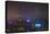 Nightly Light Show of the City of Hong Kong Draped in Fog-Terry Eggers-Stretched Canvas