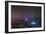 Nightly Light Show of the City of Hong Kong Draped in Fog-Terry Eggers-Framed Photographic Print