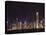 Nightly Sound and Light Show over Hong Kong Island Skyline, Hong Kong, China-Amanda Hall-Stretched Canvas