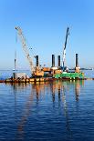 Floating Dredging Platform-Nightman1965-Photographic Print