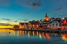 Stavanger at Night-Nightman1965-Framed Photographic Print