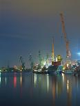 Shipyard at Sunset-Nightman1965-Photographic Print