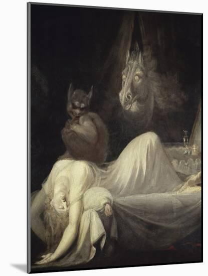 Nightmare, c.1781-82-Henry Fuseli-Mounted Giclee Print