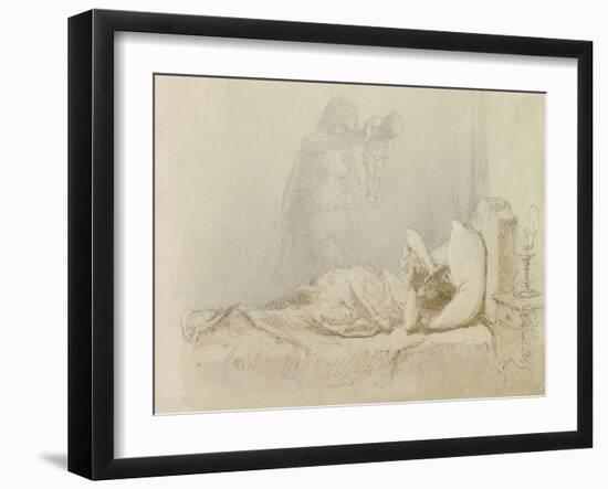 Nightmare; Cauchemar, 1901-Mihaly von Zichy-Framed Giclee Print