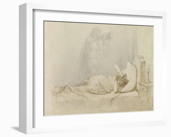 Nightmare; Cauchemar, 1901-Mihaly von Zichy-Framed Giclee Print