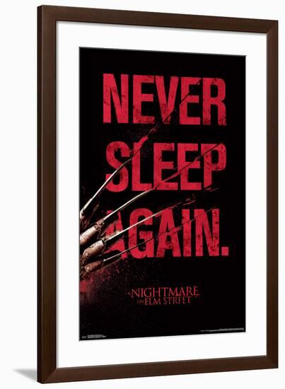 Nightmare On Elm Street- Never Sleep Again-null-Framed Poster