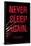 Nightmare On Elm Street- Never Sleep Again-null-Framed Poster