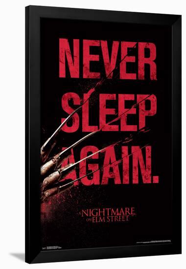 Nightmare On Elm Street- Never Sleep Again-null-Framed Poster