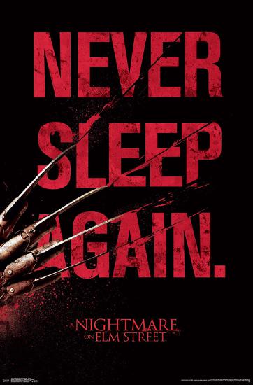 Nightmare On Elm Street- Never Sleep Again-null-Lamina Framed Poster