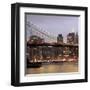 Nightmood of Downtown Manhattan-Torsten Hoffmann-Framed Art Print