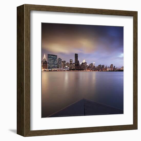 Nightmood of Midtown Manhattan-Torsten Hoffmann-Framed Art Print