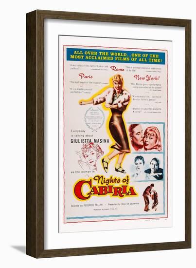 Nights of Cabiria, 1957-null-Framed Art Print