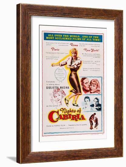 Nights of Cabiria, 1957-null-Framed Art Print