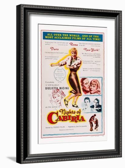 Nights of Cabiria, 1957-null-Framed Art Print