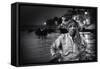 Nights on the Ganges-Piet Flour-Framed Stretched Canvas