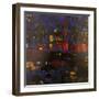 Nightscape - Harbour-Sarah Medway-Framed Giclee Print