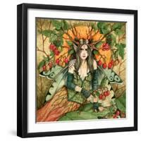 Nightshade Fairy-Linda Ravenscroft-Framed Giclee Print