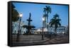 Nightshoot of the 16 Do Novembro Square-Michael Runkel-Framed Stretched Canvas