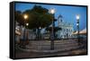 Nightshoot of the 16 Do Novembro Square-Michael Runkel-Framed Stretched Canvas