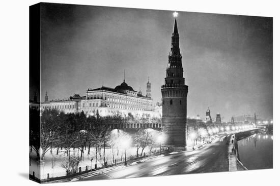 Nighttime at Kremlin Area-null-Stretched Canvas