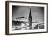 Nighttime at Kremlin Area-null-Framed Photographic Print