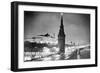 Nighttime at Kremlin Area-null-Framed Photographic Print