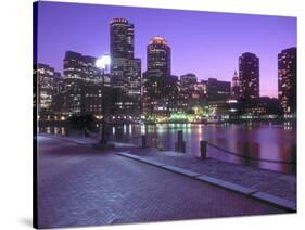 Nighttime Boston, Massachusetts-John Coletti-Stretched Canvas