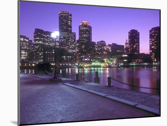 Nighttime Boston, Massachusetts-John Coletti-Mounted Premium Photographic Print