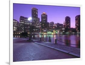Nighttime Boston, Massachusetts-John Coletti-Framed Photographic Print