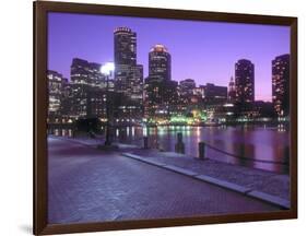 Nighttime Boston, Massachusetts-John Coletti-Framed Photographic Print