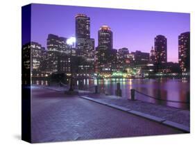 Nighttime Boston, Massachusetts-John Coletti-Stretched Canvas