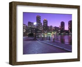 Nighttime Boston, Massachusetts-John Coletti-Framed Photographic Print