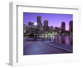 Nighttime Boston, Massachusetts-John Coletti-Framed Photographic Print