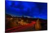 Nighttime Desert Road Trip-Steve Gadomski-Stretched Canvas