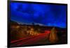 Nighttime Desert Road Trip-Steve Gadomski-Framed Photographic Print