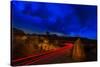 Nighttime Desert Road Trip-Steve Gadomski-Stretched Canvas