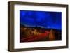 Nighttime Desert Road Trip-Steve Gadomski-Framed Photographic Print