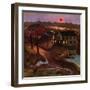 "Nighttime Farm Landscape," January 12, 1946-John Falter-Framed Giclee Print