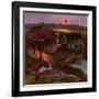 "Nighttime Farm Landscape," January 12, 1946-John Falter-Framed Giclee Print