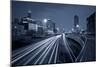 Nighttime Highway Traffic.-rudi1976-Mounted Photographic Print