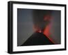 Nighttime Lava Eruption of Fuego Volcano, Antigua, Guatemala-Stocktrek Images-Framed Photographic Print