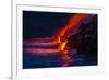 Nighttime Lava Flow, the Big Island, Kilauea, Hawaii, USA-Jaynes Gallery-Framed Photographic Print