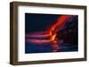 Nighttime Lava Flow, the Big Island, Kilauea, Hawaii, USA-Jaynes Gallery-Framed Photographic Print