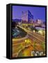 Nighttime Look at Downtown, Boise, Idaho-Chuck Haney-Framed Stretched Canvas