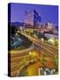 Nighttime Look at Downtown, Boise, Idaho-Chuck Haney-Stretched Canvas