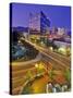 Nighttime Look at Downtown, Boise, Idaho-Chuck Haney-Stretched Canvas