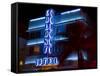 Nighttime View of Art Deco Colony Hotel, South Beach, Miami, Florida, USA-Nancy & Steve Ross-Framed Stretched Canvas