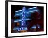 Nighttime View of Art Deco Colony Hotel, South Beach, Miami, Florida, USA-Nancy & Steve Ross-Framed Photographic Print