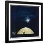 Nighttime View of Building by Architect Jeffrey Lindsay, in Newport Dunes Park, Newport, CA, 1958-Allan Grant-Framed Photographic Print