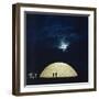 Nighttime View of Building by Architect Jeffrey Lindsay, in Newport Dunes Park, Newport, CA, 1958-Allan Grant-Framed Photographic Print